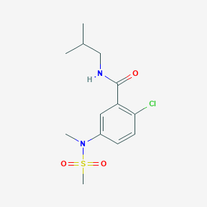 2-CHLORO-5-(N-METHYLMETHANESULFONAMIDO)-N-(2-METHYLPROPYL)BENZAMIDE