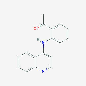 1-[2-(4-quinolinylamino)phenyl]ethanone