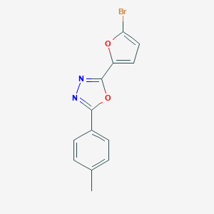 molecular formula C13H9BrN2O2 B447742 2-(5-Bromo-furan-2-yl)-5-p-tolyl-[1,3,4]oxadiazole CAS No. 5687-31-0