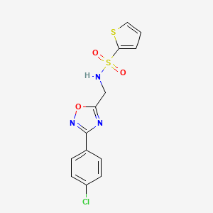 N-{[3-(4-chlorophenyl)-1,2,4-oxadiazol-5-yl]methyl}thiophene-2-sulfonamide