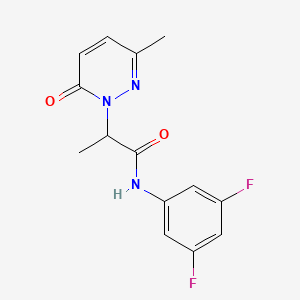 N-(3,5-difluorophenyl)-2-(3-methyl-6-oxo-1(6H)-pyridazinyl)propanamide