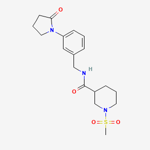 1-METHANESULFONYL-N-{[3-(2-OXOPYRROLIDIN-1-YL)PHENYL]METHYL}PIPERIDINE-3-CARBOXAMIDE