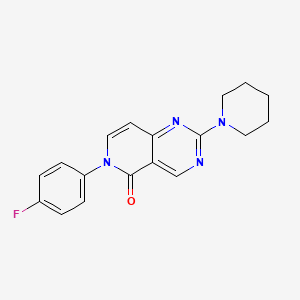 6-(4-FLUOROPHENYL)-2-(PIPERIDIN-1-YL)-5H,6H-PYRIDO[4,3-D]PYRIMIDIN-5-ONE