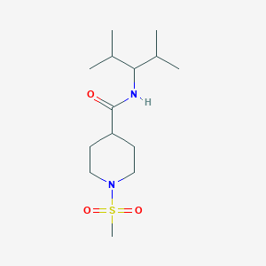 N-(2,4-DIMETHYLPENTAN-3-YL)-1-METHANESULFONYLPIPERIDINE-4-CARBOXAMIDE