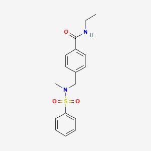 N-ethyl-4-{[methyl(phenylsulfonyl)amino]methyl}benzamide