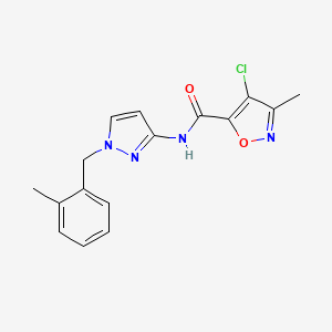 4-chloro-3-methyl-N-[1-(2-methylbenzyl)-1H-pyrazol-3-yl]-5-isoxazolecarboxamide