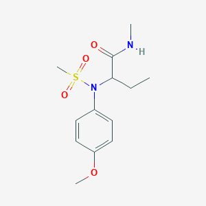 2-[(4-methoxyphenyl)(methylsulfonyl)amino]-N-methylbutanamide