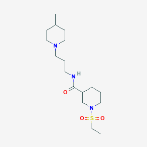 1-(ETHANESULFONYL)-N-[3-(4-METHYLPIPERIDIN-1-YL)PROPYL]PIPERIDINE-3-CARBOXAMIDE