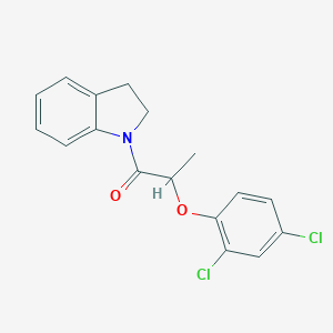 molecular formula C17H15Cl2NO2 B447762 1-[2-(2,4-Dichlorophenoxy)propanoyl]indoline 