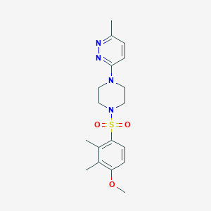 3-{4-[(4-methoxy-2,3-dimethylphenyl)sulfonyl]-1-piperazinyl}-6-methylpyridazine