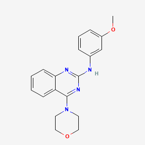 N-(3-methoxyphenyl)-4-(4-morpholinyl)-2-quinazolinamine