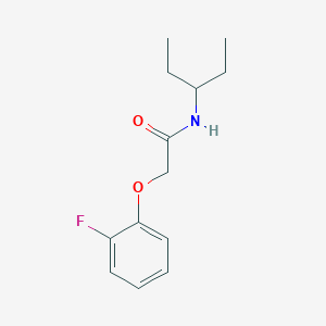 2-(2-fluorophenoxy)-N-(pentan-3-yl)acetamide