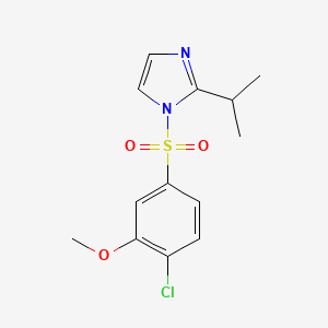 1-[(4-chloro-3-methoxyphenyl)sulfonyl]-2-isopropyl-1H-imidazole