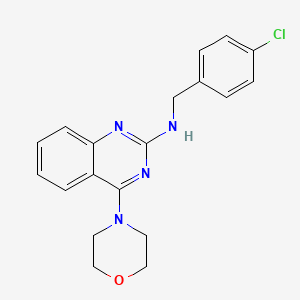 molecular formula C19H19ClN4O B4477703 N-(4-chlorobenzyl)-4-(4-morpholinyl)-2-quinazolinamine 