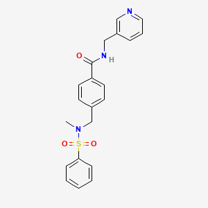 4-{[methyl(phenylsulfonyl)amino]methyl}-N-(3-pyridinylmethyl)benzamide