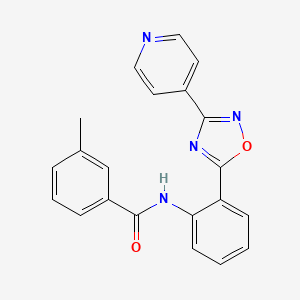 3-methyl-N-{2-[3-(4-pyridinyl)-1,2,4-oxadiazol-5-yl]phenyl}benzamide