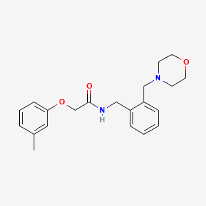 2-(3-METHYLPHENOXY)-N-({2-[(MORPHOLIN-4-YL)METHYL]PHENYL}METHYL)ACETAMIDE