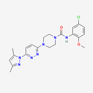 N-(5-chloro-2-methoxyphenyl)-4-[6-(3,5-dimethyl-1H-pyrazol-1-yl)-3-pyridazinyl]-1-piperazinecarboxamide