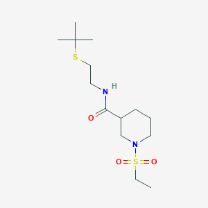 N-[2-(TERT-BUTYLSULFANYL)ETHYL]-1-(ETHANESULFONYL)PIPERIDINE-3-CARBOXAMIDE