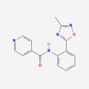 N-[2-(3-methyl-1,2,4-oxadiazol-5-yl)phenyl]pyridine-4-carboxamide