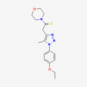 4-{2-[1-(4-ethoxyphenyl)-5-methyl-1H-1,2,3-triazol-4-yl]ethanethioyl}morpholine