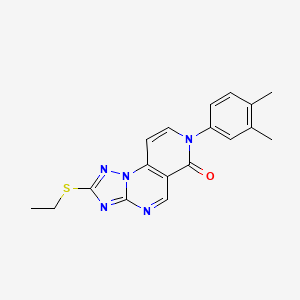 7-(3,4-dimethylphenyl)-2-(ethylsulfanyl)pyrido[3,4-e][1,2,4]triazolo[1,5-a]pyrimidin-6(7H)-one