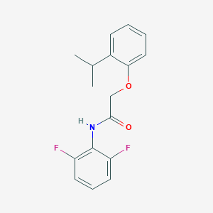 N-(2,6-difluorophenyl)-2-[2-(propan-2-yl)phenoxy]acetamide