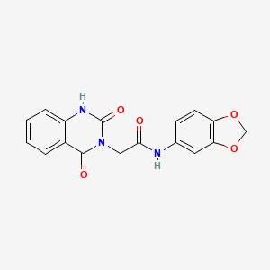 N-(1,3-benzodioxol-5-yl)-2-(2-hydroxy-4-oxoquinazolin-3(4H)-yl)acetamide