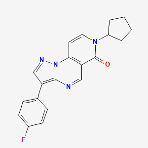 7-cyclopentyl-3-(4-fluorophenyl)pyrazolo[1,5-a]pyrido[3,4-e]pyrimidin-6(7H)-one