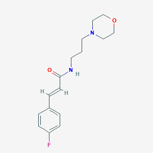 3-(4-fluorophenyl)-N-[3-(4-morpholinyl)propyl]acrylamide