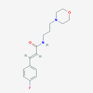 molecular formula C16H21FN2O2 B447789 3-(4-fluorophenyl)-N-[3-(4-morpholinyl)propyl]acrylamide 