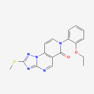 molecular formula C17H15N5O2S B4477892 7-(2-ethoxyphenyl)-2-(methylthio)pyrido[3,4-e][1,2,4]triazolo[1,5-a]pyrimidin-6(7H)-one 