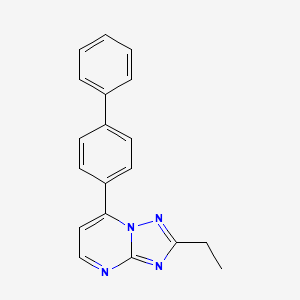 7-{[1,1'-BIPHENYL]-4-YL}-2-ETHYL-[1,2,4]TRIAZOLO[1,5-A]PYRIMIDINE