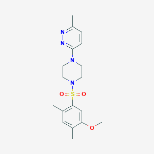 3-{4-[(5-methoxy-2,4-dimethylphenyl)sulfonyl]-1-piperazinyl}-6-methylpyridazine