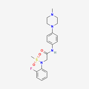 N~2~-(2-fluorophenyl)-N~1~-[4-(4-methyl-1-piperazinyl)phenyl]-N~2~-(methylsulfonyl)glycinamide