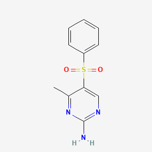 molecular formula C11H11N3O2S B4477996 4-Methyl-5-(phenylsulfonyl)pyrimidin-2-amine 