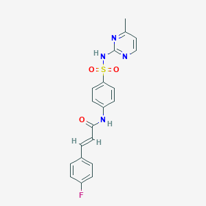 (2E)-3-(4-fluorophenyl)-N-{4-[(4-methylpyrimidin-2-yl)sulfamoyl]phenyl}prop-2-enamide