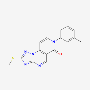 molecular formula C16H13N5OS B4478044 7-(3-methylphenyl)-2-(methylthio)pyrido[3,4-e][1,2,4]triazolo[1,5-a]pyrimidin-6(7H)-one CAS No. 1158457-24-9