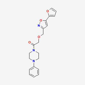 1-({[5-(2-furyl)-3-isoxazolyl]methoxy}acetyl)-4-phenylpiperazine