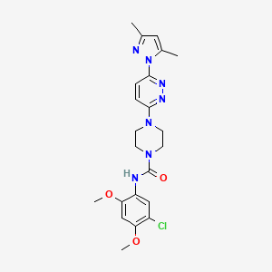 N-(5-chloro-2,4-dimethoxyphenyl)-4-[6-(3,5-dimethyl-1H-pyrazol-1-yl)-3-pyridazinyl]-1-piperazinecarboxamide