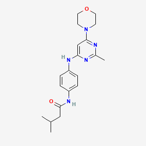 3-METHYL-N-(4-{[2-METHYL-6-(MORPHOLIN-4-YL)PYRIMIDIN-4-YL]AMINO}PHENYL)BUTANAMIDE