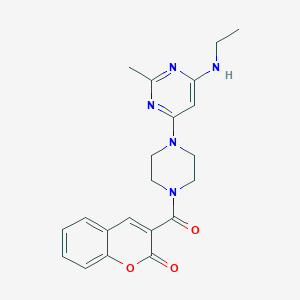 3-({4-[6-(ethylamino)-2-methyl-4-pyrimidinyl]-1-piperazinyl}carbonyl)-2H-chromen-2-one