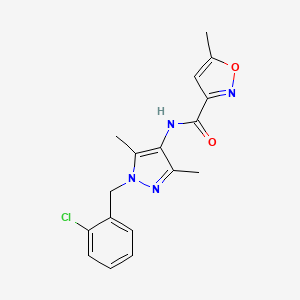 N-[1-(2-chlorobenzyl)-3,5-dimethyl-1H-pyrazol-4-yl]-5-methyl-3-isoxazolecarboxamide