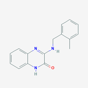 molecular formula C16H15N3O B4478119 3-[(2-methylbenzyl)amino]quinoxalin-2(1H)-one 