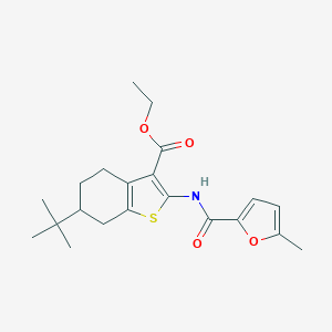 Ethyl 6-tert-butyl-2-[(5-methyl-2-furoyl)amino]-4,5,6,7-tetrahydro-1-benzothiophene-3-carboxylate