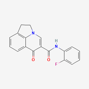 N-(2-fluorophenyl)-6-oxo-1,2-dihydro-6H-pyrrolo[3,2,1-ij]quinoline-5-carboxamide