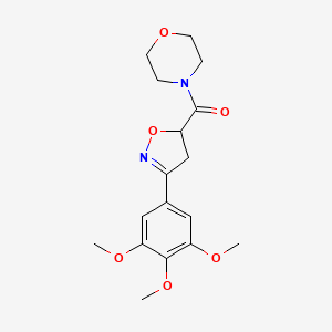 4-{[3-(3,4,5-trimethoxyphenyl)-4,5-dihydro-5-isoxazolyl]carbonyl}morpholine