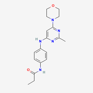 N-(4-{[2-METHYL-6-(MORPHOLIN-4-YL)PYRIMIDIN-4-YL]AMINO}PHENYL)PROPANAMIDE