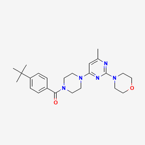 4-{4-[4-(4-Tert-butylbenzoyl)piperazin-1-yl]-6-methylpyrimidin-2-yl}morpholine