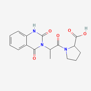 1-[2-(2,4-dioxo-1,4-dihydro-3(2H)-quinazolinyl)propanoyl]proline